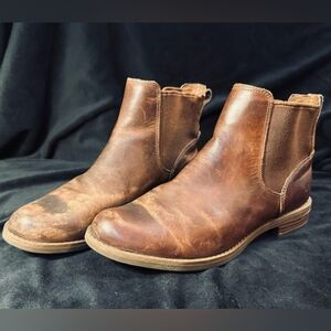 Timberland Womens Size 8 Dress Boot Style Brown Leather Tan Shoes